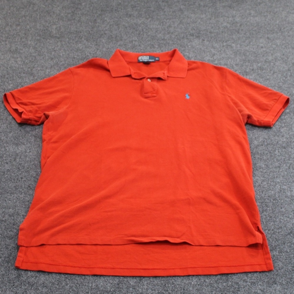 Orange Polo Ralph Lauren Mens XL Short‎ Sleeve Classic Fit Polo Shirt